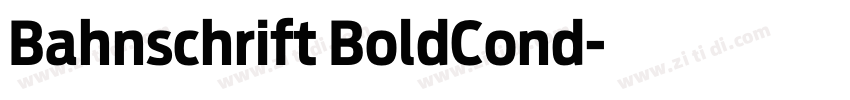 Bahnschrift BoldCond字体转换